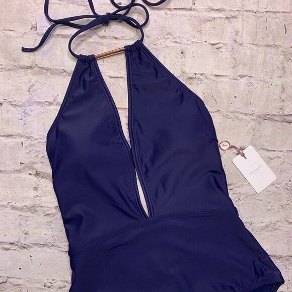 Ted Baker Pikaa Halter Swimsuit - Picture 3 of 8